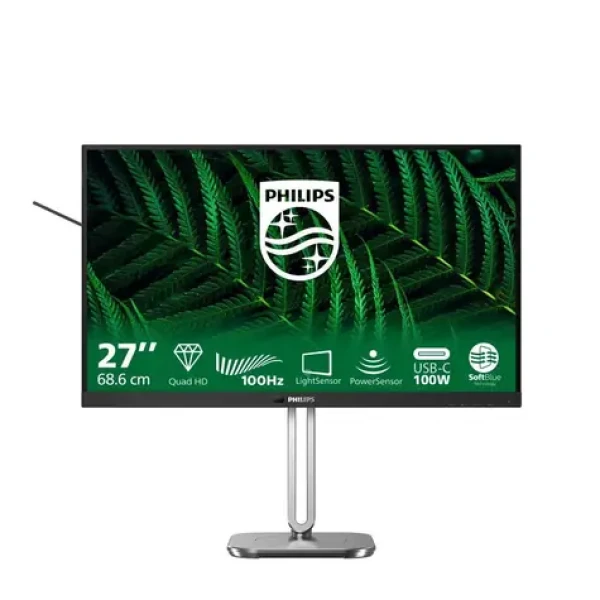 27" PHILIPS 27B2G5601/00 černá / IPS / 2560 x 1440 / 100Hz / 4ms / 300cd / HDMI / DP / USB-C / REPRO / VESA (27B2G5601/00)