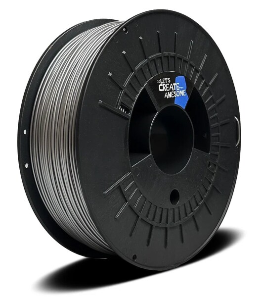 PLA filament Extrafill Metallic Grey 1,75 mm 1 kg Fillamentum