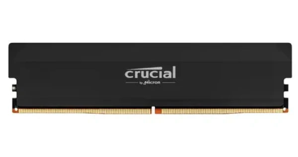 Crucial Pro OC 16GB (1x16GB) 6400 MHz černá / Operační paměť / DDR5 / UDIMM / CL38 (CP16G64C38U5B)