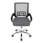 Dětská židle, výškově nastavitelná, šedá síťovina, KA-L103 GREY