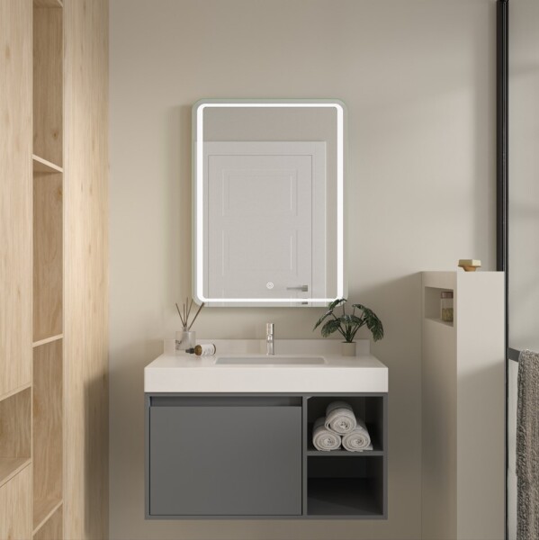 Erga Mia, LED zrcadlo 60x80cm, 2185 lm, 6500K, přední/zadní osvětlení, ERG-V01-117-6080-00