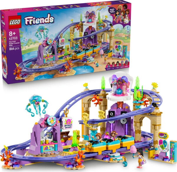 LEGO® Friends 42703 Jízda na horské dráze s mořskými pannami - LEGO® Friends