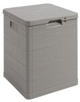 TOOMAX WOODYS zahradní plastový úložný box 90 L - světle šedá