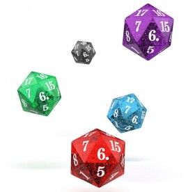 Sada kostek Oakie Doakie Dice D20 Spindown - Speckled 5 ks