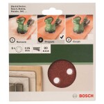 Bosch Accessories 2609256A24 brusné papíry pro excentrické brusky na suchý zip, s otvory Zrnitost 80 (Ø) 125 mm 5 ks