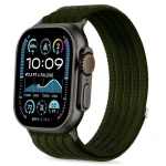 Tech-Protect Nylon Sport 44/45/46/49 mm tmavě zelená / Řemínek / Apple Watch / nylonový sportovní