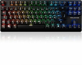 MODECOM Volcano Lanparty PLUS RGB černá / Klávesnice / mechanická / Outemu Brown / USB / DE (K-MC-LANPARTY-U-PLUS-RGB-BROWN)