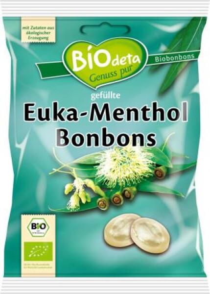 Biodeta Bio Bonbóny eukalypt - menthol 75g