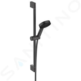 HANSGROHE - Pulsify Select Set sprchové hlavice, 3 proudy, EcoSmart, tyče 669 mm a hadice, matná černá 24161670