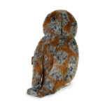 Plyšový pták sova pálená 27 cm, ECO-FRIENDLY