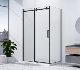 GELCO - DRAGON BLACK obdélníkový sprchový kout 1100x800 čiré sklo, GD4611B-GD7280B GD4611B-GD7280B
