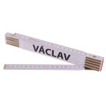 Metr skládací, 2m, dřevěný, PROFI, "VÁCLAV"