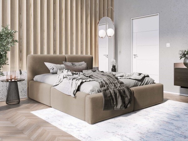 FRONTI Postel MODEL 18 180x200 OTTAWA světlehnědá - OTTAWA 6