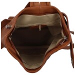 Stylový dámský kožený batůžek Oona, hnědá