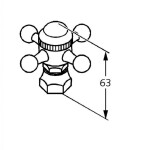 KLUDI - Adlon Ovládací rukojeť, studená voda, chrom 7530005-00