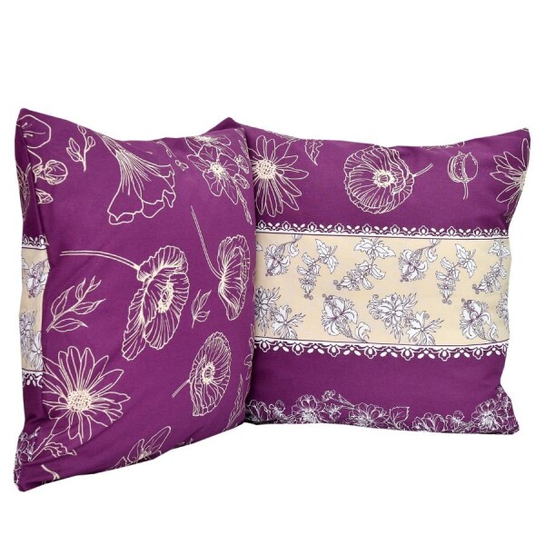 Stanex Povlak na polštářek bavlněný Purple (LS199) ROZMĚR: 90 x 70 cm