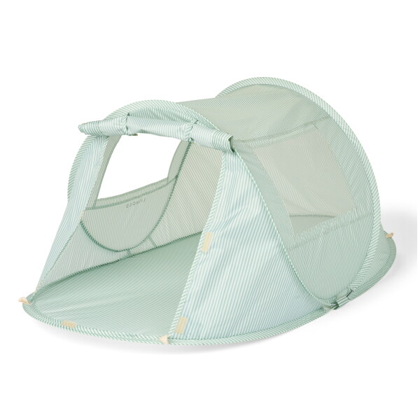 LIEWOOD Plážový pop up stan Bjork Peppermint / Creme De La Creme, zelená barva, textil
