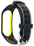 Beline Smart Strap pro Xiaomi Mi Band 3/4 černo-limetková / Náhradní silikonový řemínek
