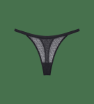 Dámská tanga Triumph Signature Sheer String BLACK černé 0004 Triumph BLACK