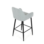 Barová židle, modrá, látka,AUB-V4009 BLUE6