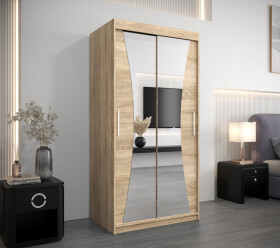 Šatní skříň Abi Mo Dveře: Dub sonoma, Rozměr: 100 cm, Korpus: Dub sonoma