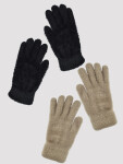 Noviti RZ014 Dámské huňaté rukavice mix 21 cm
