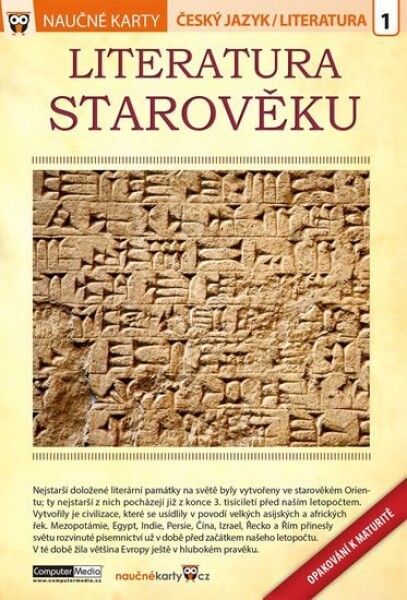 Literatura starověku Naučné karty