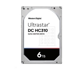 Western Digital Ultrastar® HDD 6TB (HUS726T6TAL5201) DC HC310 3.5in 26.1MM 256MB 7200RPM SAS 512E TCG P3 (GOLD SAS) EDF_129689