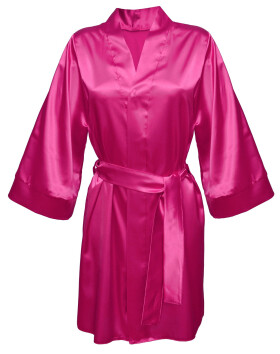 DKaren Housecoat Candy Dark Pink