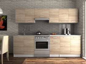 FRONTI Kuchyňská linka LUIZA 260x200 - Sonoma