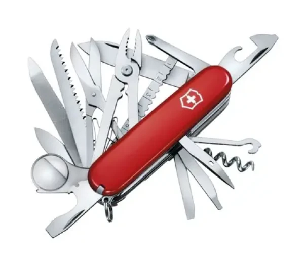 VICTORINOX SWISSCHAMP červená / Kapesní nůž / Ocel / Počet funkcí 33 / Délka 91 mm (1.6795)