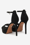 Sandály NINE WEST TS6218-01 Látkový materiál