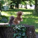 Plyšová veverka s oříškem 20 cm ECO-FRIENDLY