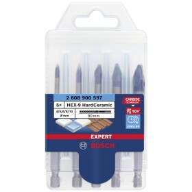 Bosch Accessories EXPERT HEX-9 HardCeramic 2608900597 sada vrtáků do obkladů 5dílná 4 mm, 5 mm, 6 mm, 8 mm, 10 mm šestihran 5 ks