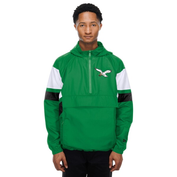 New Era Pánská bunda Philadelphia Eagles NFL Quarter Zip Windbreaker Velikost: XL