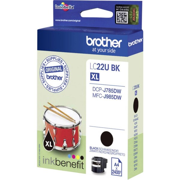 Brother Ink LC-22U BK originál černá LC22UBK