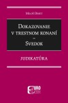 Dokazovanie trestnom konaní Svedok