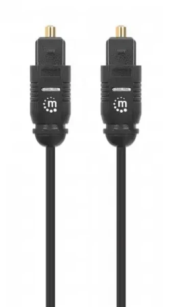 Manhattan Toslink černá / Optický audio kabel / M/M / 3 m / pozlacené konektory (356084)