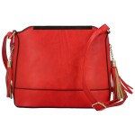 Módní dámská koženková crossbody kabelka Vaios, červená