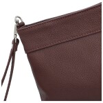 Módní dámská kožená mini crossbody kabelka Kaliopi, tmavě vínová
