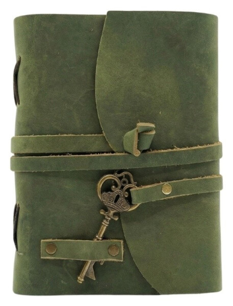 Kožený deník střední 18x13, ruční papír