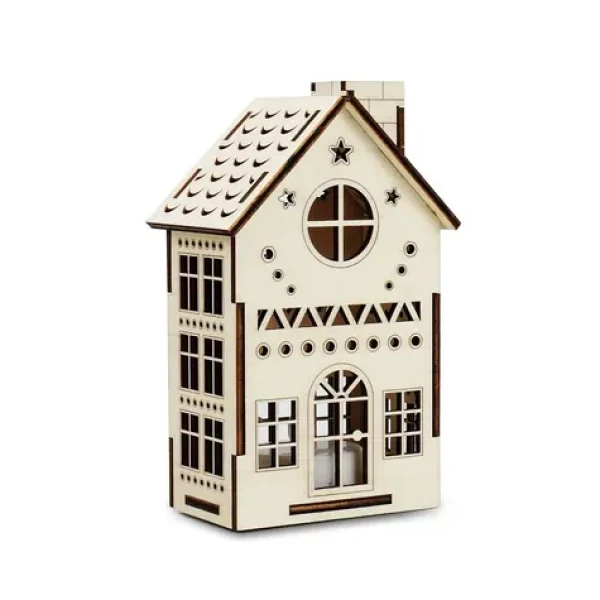 Kúzlo dreva Velký domeček Hvězdárna / LED svíčka / 3V baterie (KD3105)