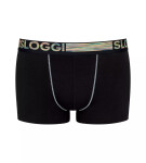 Pánské boxerky GO ABC Natural B Hipster 2P - BLACK - černé 0004 - SLOGGI BLACK L