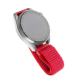 FIXED Nylon Strap Nylonový řemínek s šířkou 22mm pro smartwatch červená (FIXNST-22MM-RD)