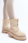 Dámské sněhové boty s tlustou podrážkou GOE MM2N4079 Bežové 39