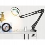 MollyLux Izoxis 23893 Multifunkční lampa a lupa 32 LED, USB černá