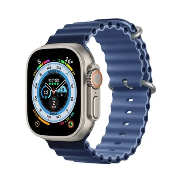 Devia Deluxe Series Sport6 světle/tmavě modrá / Řemínek / silikonový / Apple Watch 40/41 mm (6938595381638)