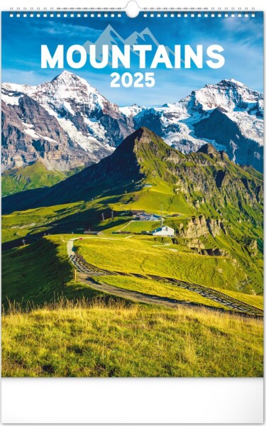 Kalendář 2025 nástěnný: Hory, 33 46 cm