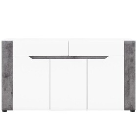 Komoda Brando B03 bílá/Beton 3d2s