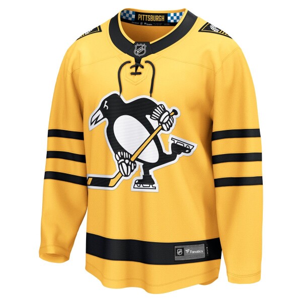 Fanatics Pánský dres Pittsburgh Penguins NHL Breakaway Alternate - Žlutá Velikost: 3XL